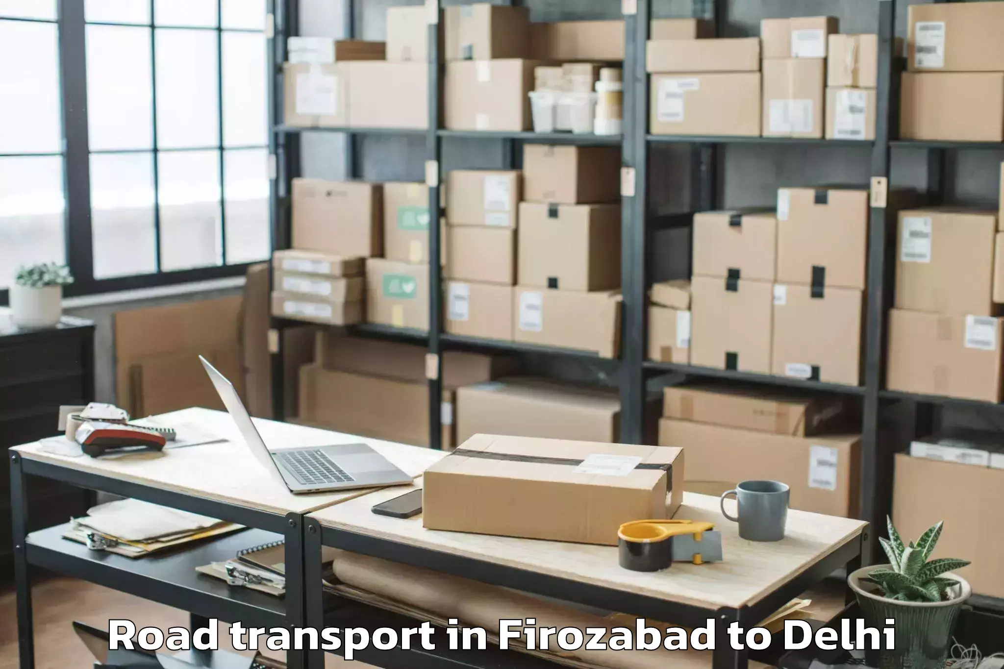 Book Firozabad to Shahdara Road Transport Online